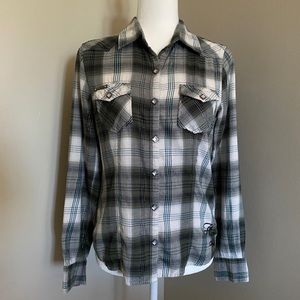Harley Davidson western style flannel, very cute